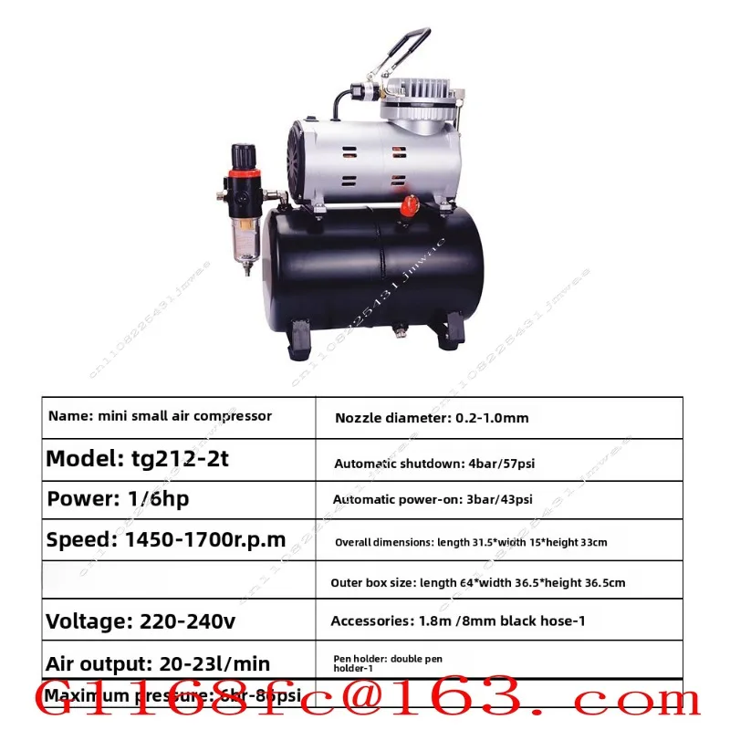 Miniature Household Mini Air Compressor Model Painting and Coloring Pump