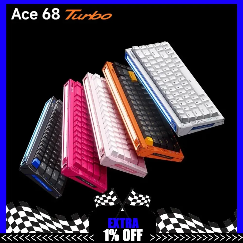 

Клавиатура с магнитным переключателем MCHOSE Ace 68 Turbo, 16 К, алюминиевый сплав, клавиатура для киберспорта на заказ, 0,001 мм, эргономичная низкая задержка, ПК-геймер