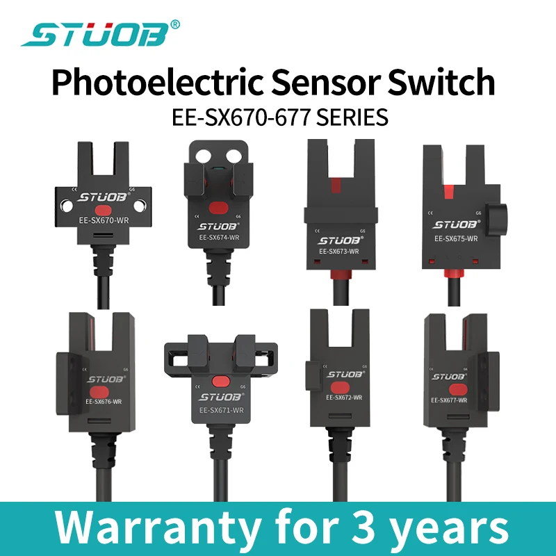 U-slot photoelectric switch EE-SX670-WR  EE-SX670P-WR 671 672 674 675 676 677 with wire sensor cable 2 meter