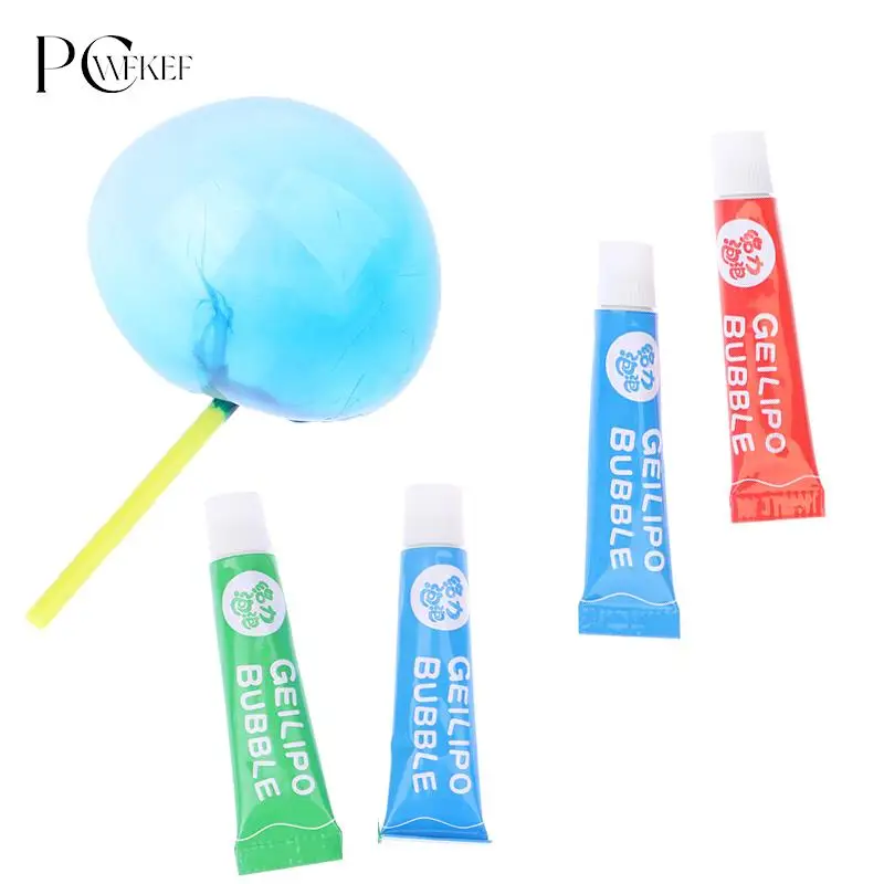 1Set Nostalgic Toys Magic Bubble Glue Blowing Ball Space Balloon Colorful blow bubbles Toys Outdoor Fun Toy Not Easy To Break