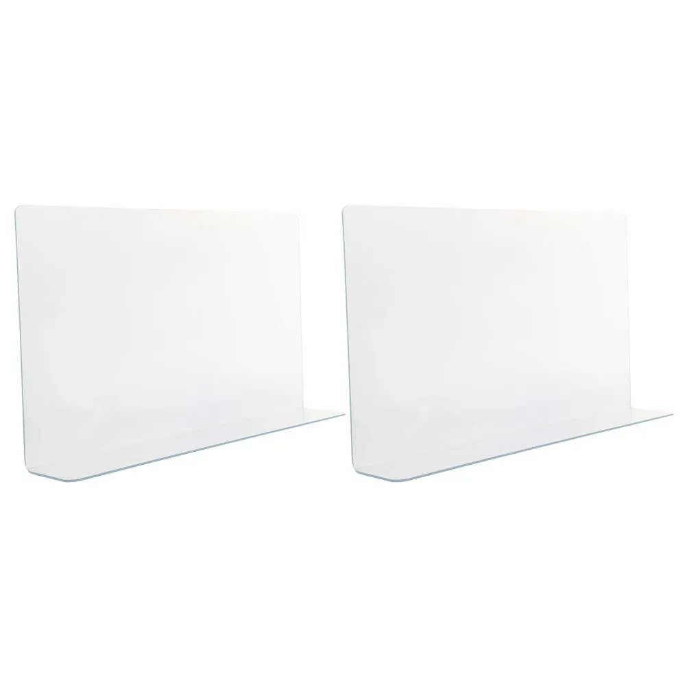 2Pcs Bathtub Splash Guard Clear Waterproof Spatter Preventer for Bathroom Sink Shower Tub Corner Protection PVC Water Barrier