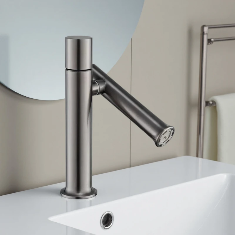 

304 stainless steel robotic arm basin faucet, hot and cold water household bathroom bathroom basin universal faucet