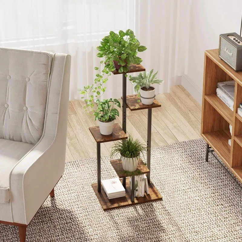 4 and 6Tier Plant Stand Indoor, Tiered Plant Stands for Indoor Plants Multiple, Corner Flower Stand for Living Room, Multi-Layer