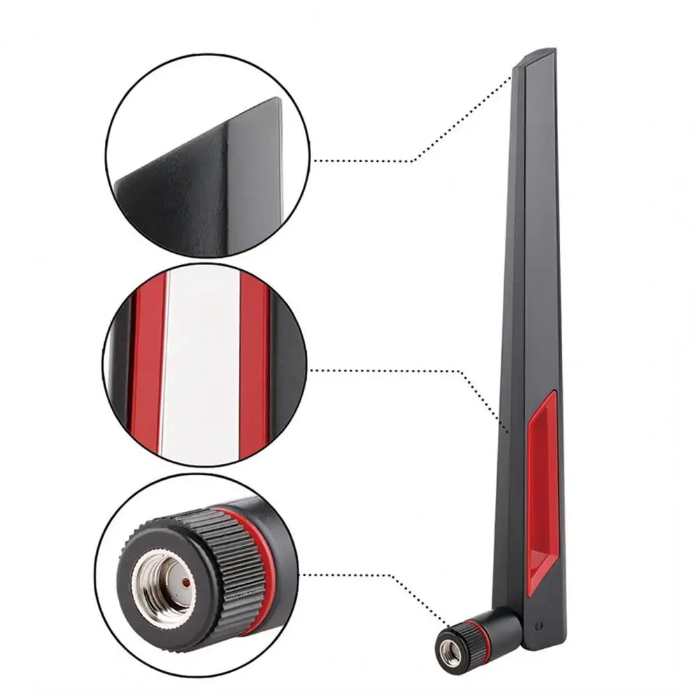 Router Antenna High-gain 2.4G 5.8G Dual Bands Foldable SMA Male Wide Range Wireless Network Card Adapter Antenna Router Accessor