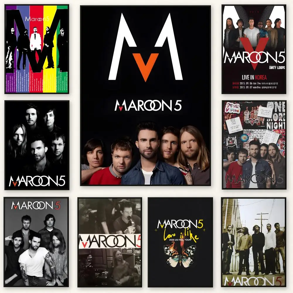 Pop rock band Maroon 5 Poster Peel And Stick Indoor Bedroom Wall Decor Aesthetic Gift