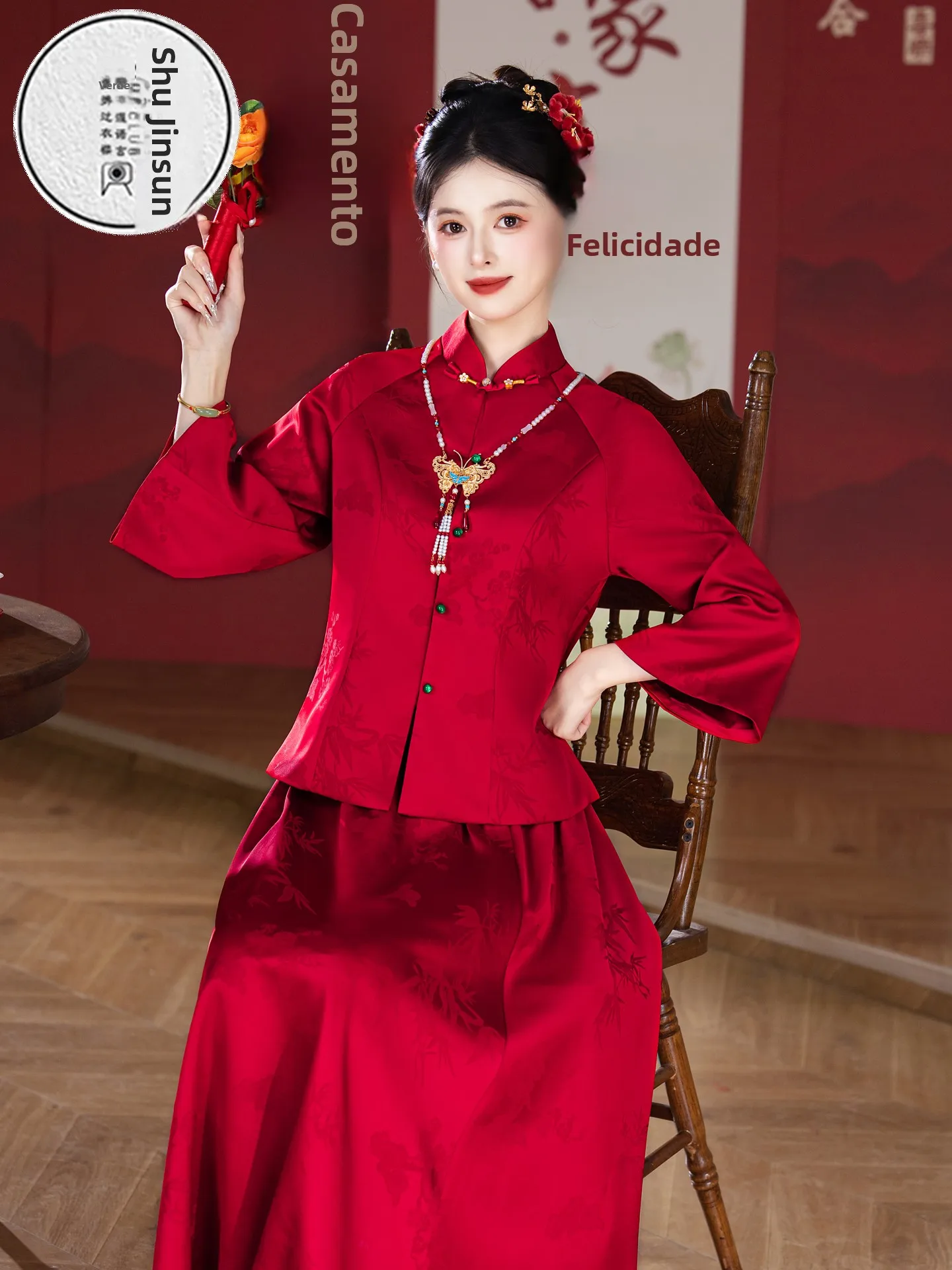 red-wedding-suit-two-piece-set-new-chinese-sle-national-trend-improved-flag-robe-vintage-engagement-marriage-toas
