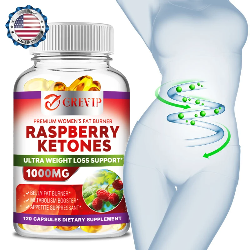 Raspberry Ketones - Antioxidant, Energy Boosting, Metabolism, Healthy Weight Management, Appetite Suppressant, Non-GMO