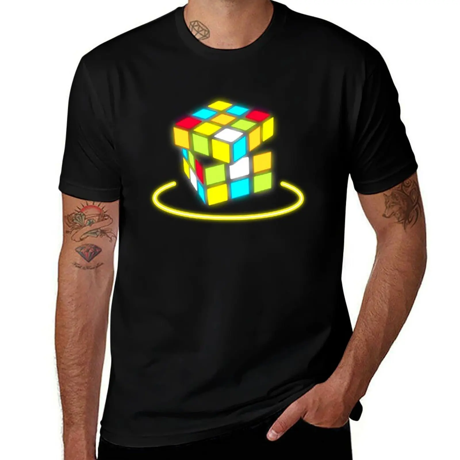 80s Rubic Cube 80s тематический подарок 80-х неоновая футболка rad dad рубашка папа ретро графическая футболка восьмидесятых вечеринок тема вечеринка ретро график футболка
