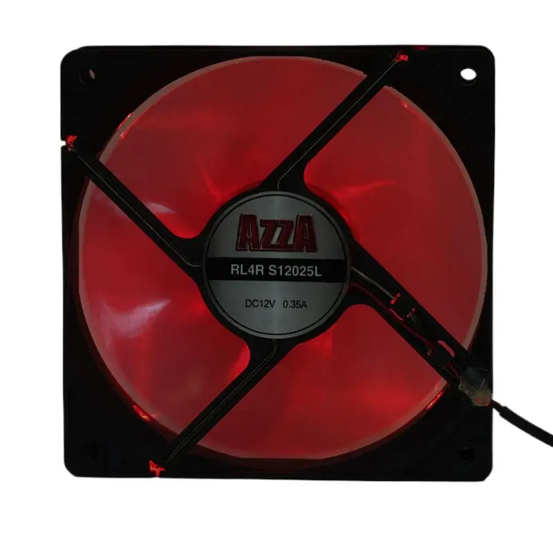 

AZZA RL4R S12025L 12CM Chassis Fan 12V 0.35A 12025 With Light Cooling 120x120x25mm