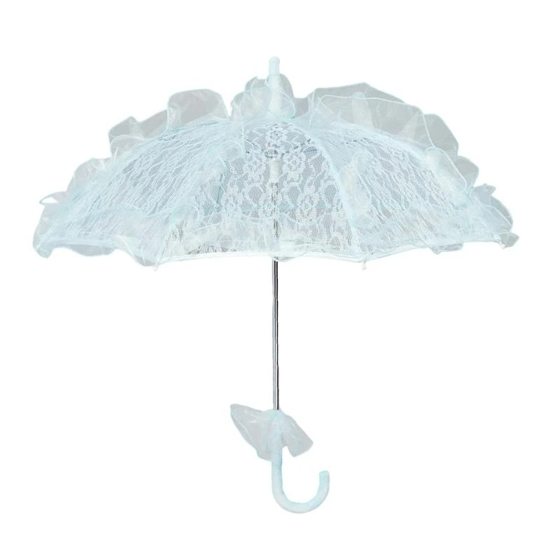 N1HE LACE TRIM -Regenschirm Populäres Parasol für Hochzeitszeremonie und besonderer Anlass