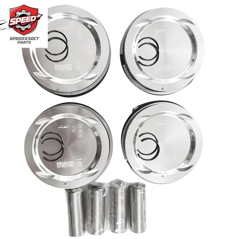 New Engine Piston for Cruze Chevrolet Opel Astra J INSIGNIA A 1.4 A14NET B14NEJ EURO5 STD 87-437400-00 55565420 55580179 Tools