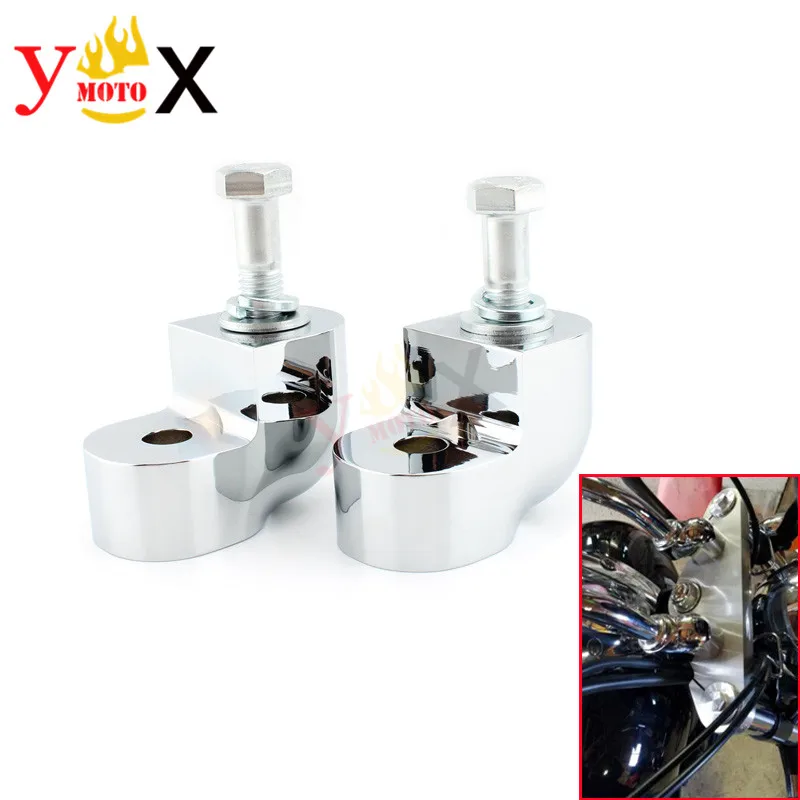 

VTX1300 Motorcycle Drag Handle Bar Riser Spacer Handlebar Clamp Adaptor Rise 25MM Back 2" For Honda VTX1300C 2004-2009 VTX13C017