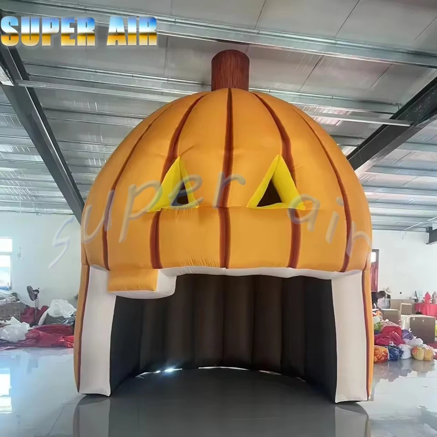 Maison gonflable de citrouille de décoration de fête d'Halloween de vente chaude pour le révélation du festival