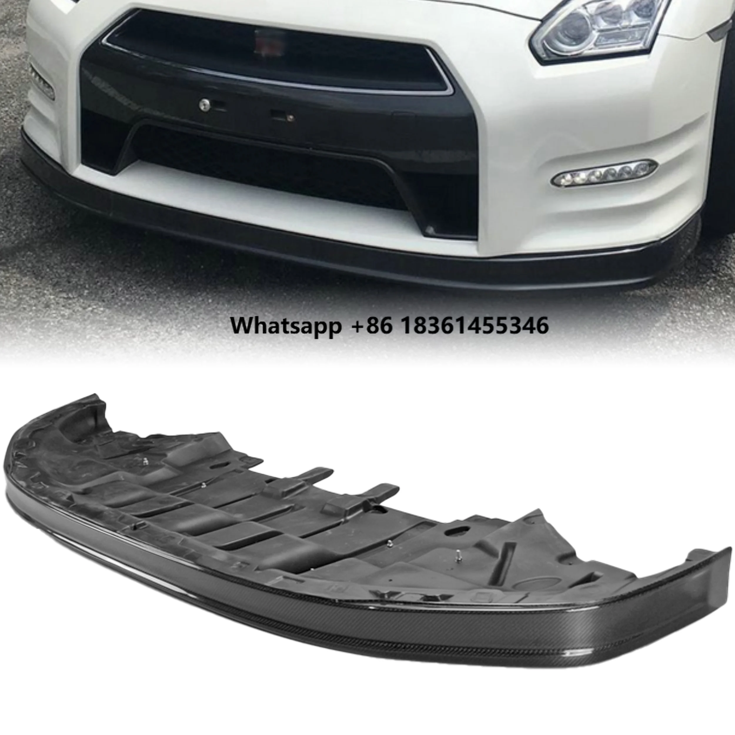 

For R35 GTR OEM Front Lip with under tray