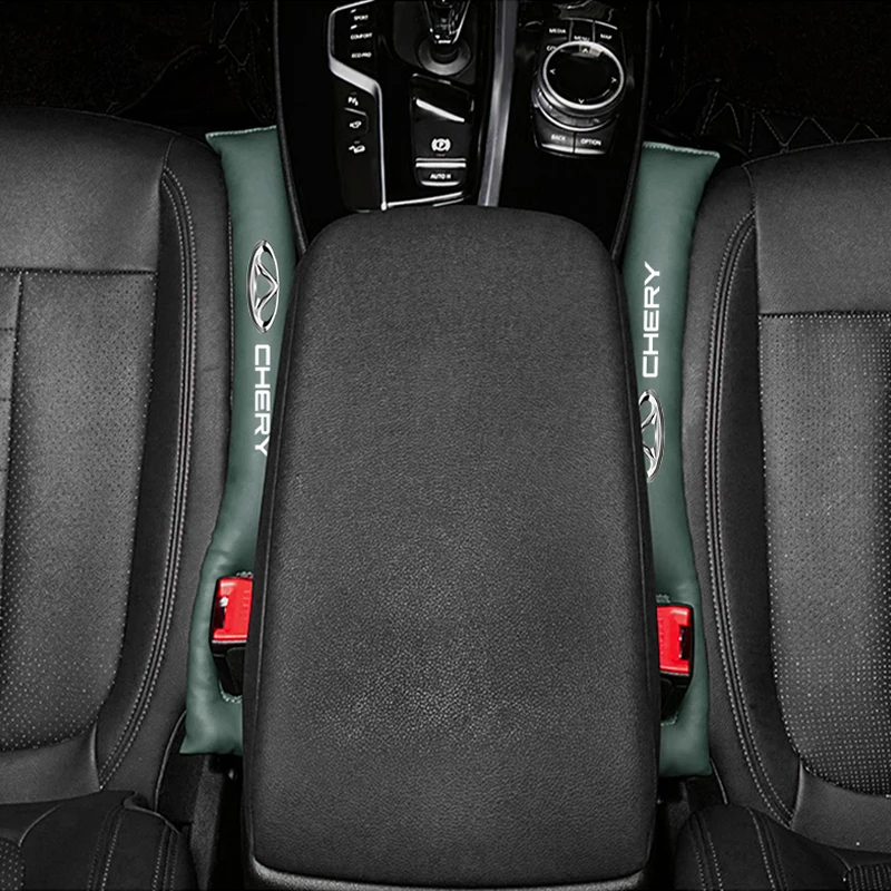 2 قطعة مقعد السيارة الفجوة شرائط عزل لشيري أومودا تيجو برو فولوين أريزو QQ الجلود القطن لينة مقعد الفجوة التوصيل قطاع سيارة الداخلية #5