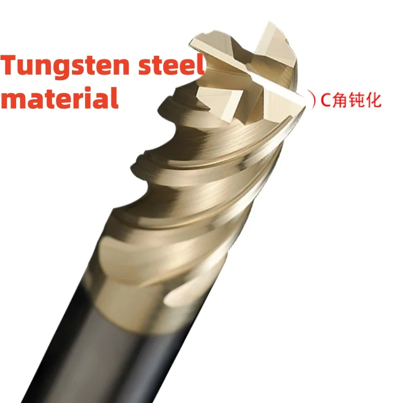 1PCS 1-20 HRC70 4Flute Milling Cutter Carbide Titanium Alloy Nano Coating Flat End Mill For Maching Endmill Tool