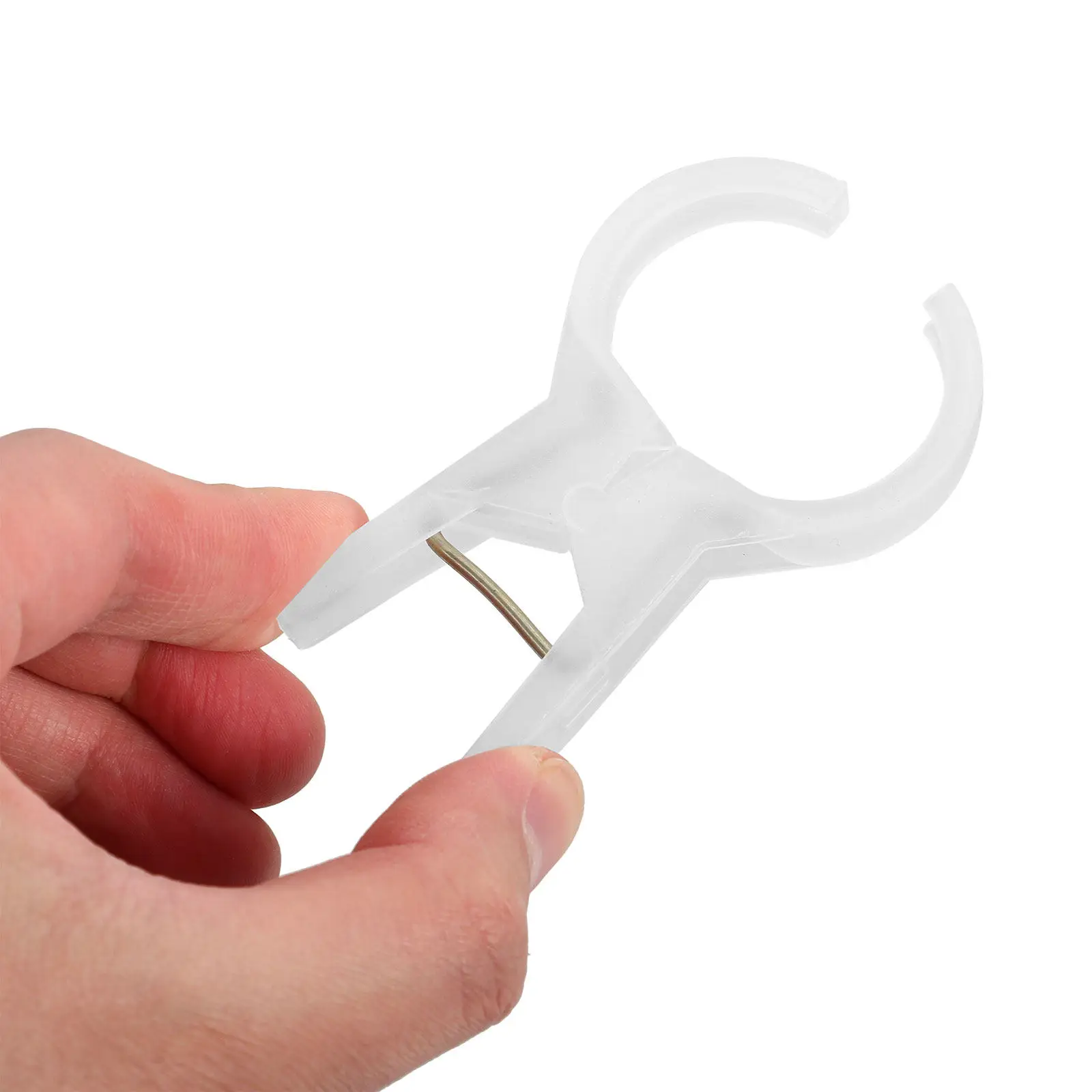 100Pcs Garden Plant Clips Plastic Stem Support Clips for Climbing Plants Tomato Vine Grape Watermelon Trellis String Cage Stand