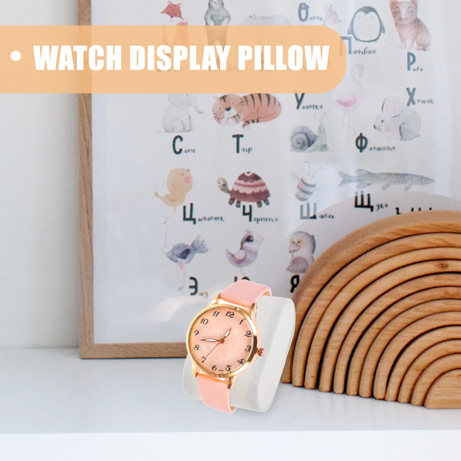 3Pcs Jewelry Pillow Watch Bracelet Display Cushion Holder for Box Showcase Tray Protection Stable Stand for Bangles Chains