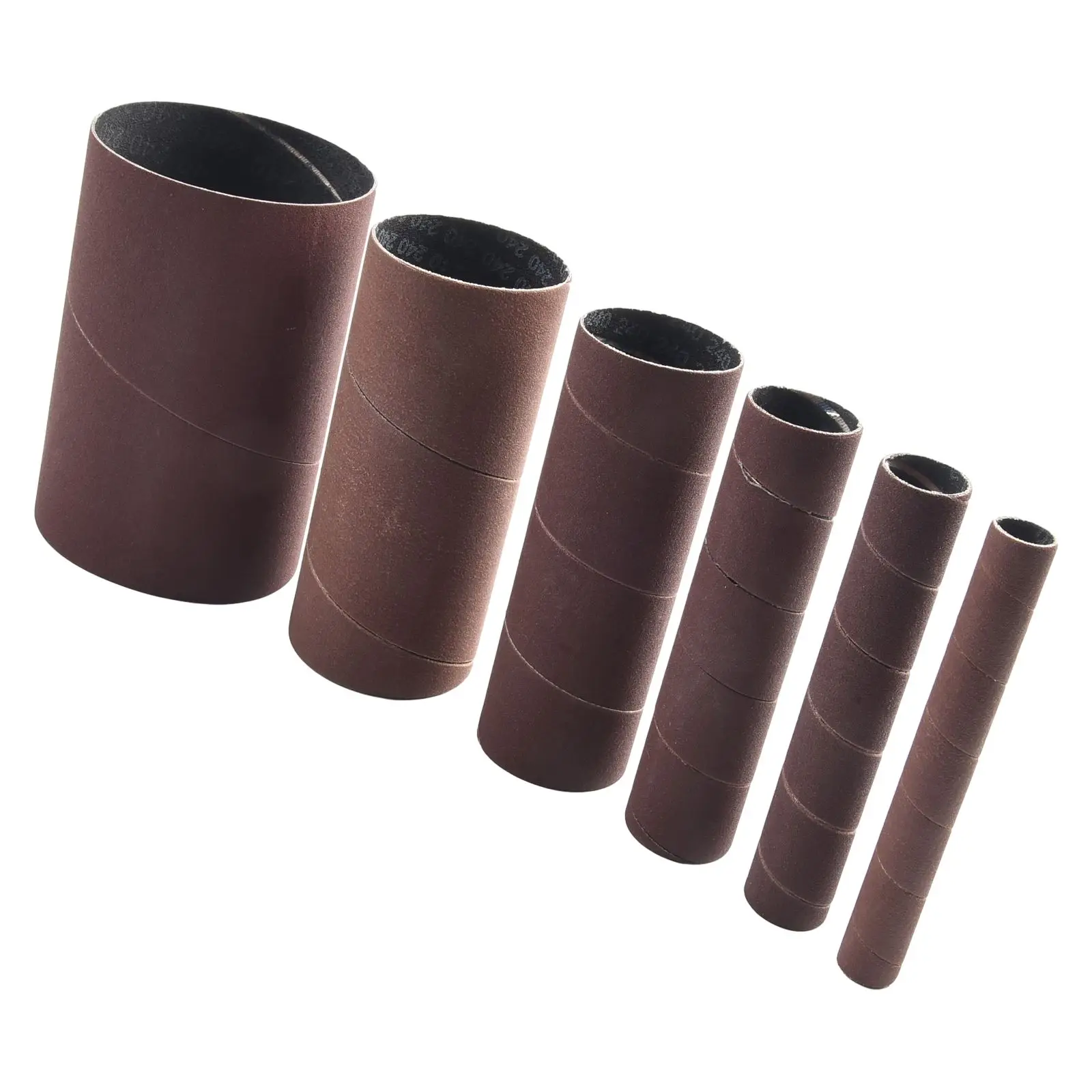 

6pcs 4.5Inch Sanding Sleeves Sanding Paper Drum 240 Grit Polishing Wheel For Sand Polish Grind Scrub Clean Abrasive Tools