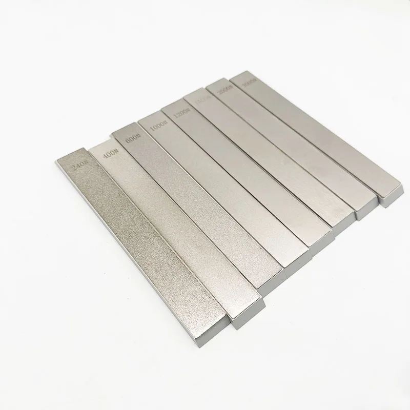 Aluminum Base Diamond Sharpening Stone  1/4/8pcs (240# - 3000#) for Guided Systems & Multi-Blade Sharpening