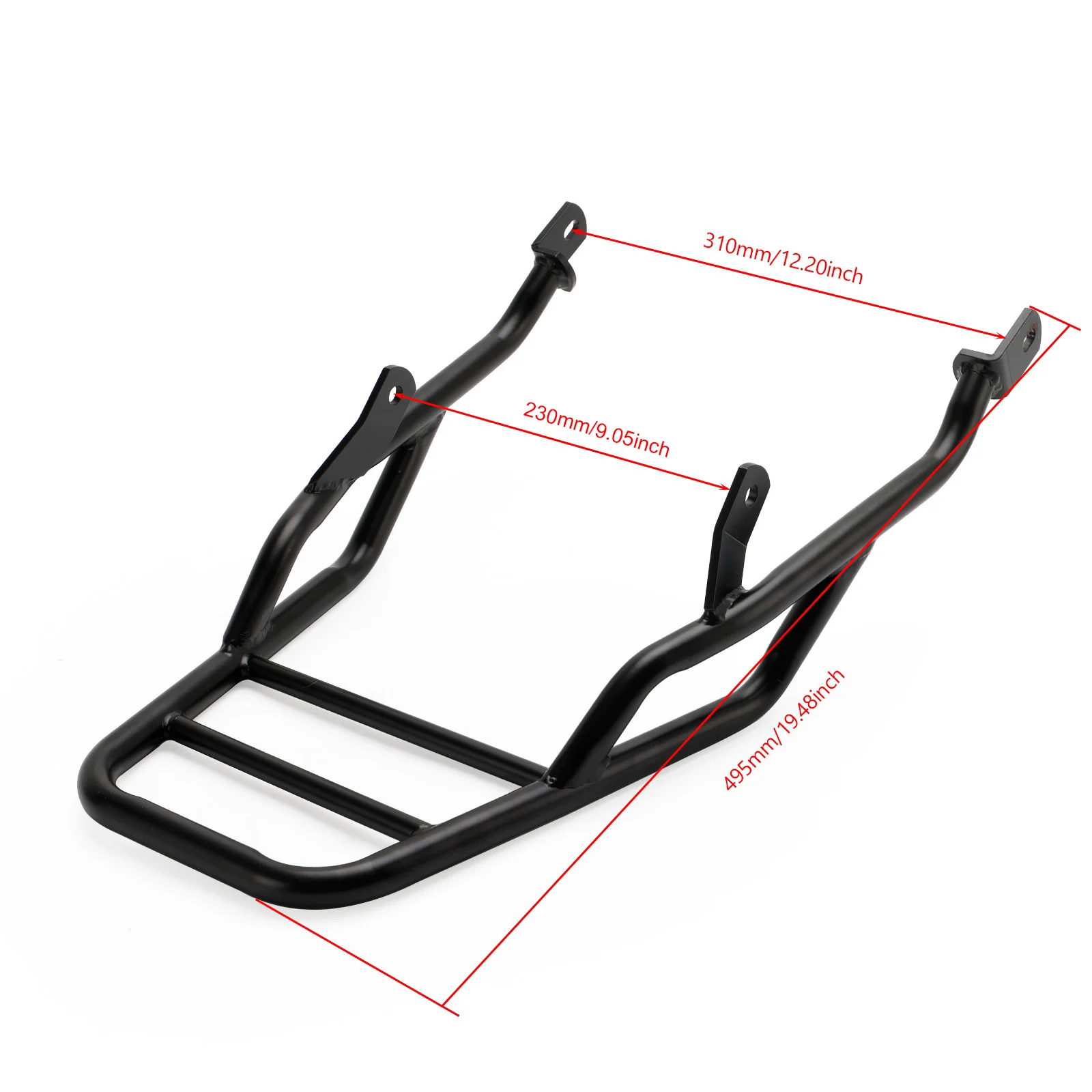 Areyourshop Rear Luggage Rack Black Carrier Support For Scrambler 1200 XC XE 2019 2020 2021 2022 2023