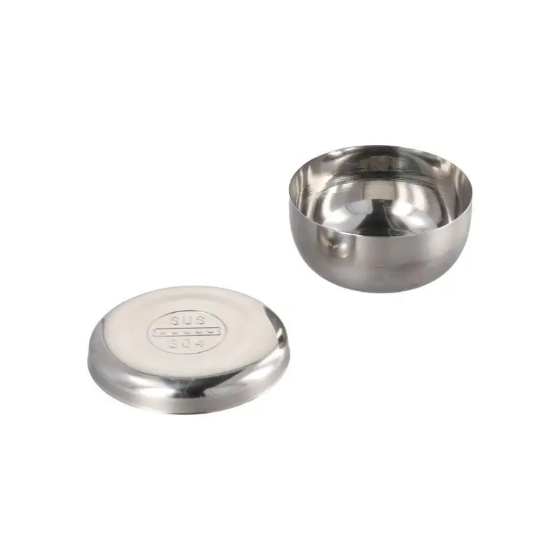 وعاء من الفولاذ المقاوم للصدأ G6KF مع غطاء عملي وسهل استخدام وعاء الأرز مريح حاوية طعام المطبخ المعدني