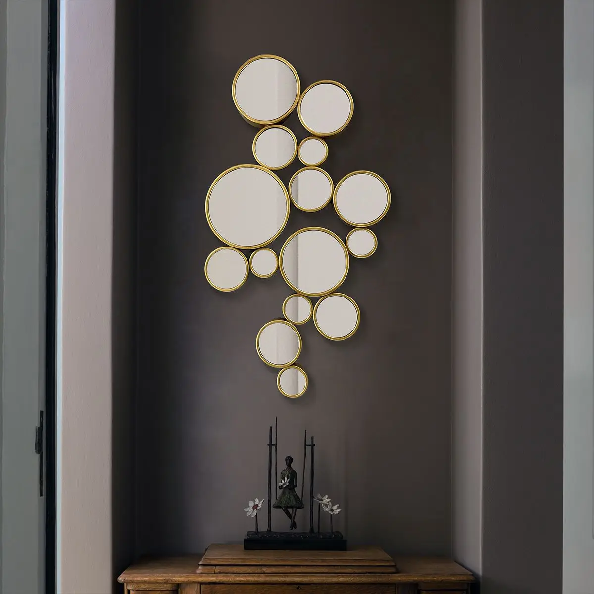 

European modern minimalist art mirror dining room living room