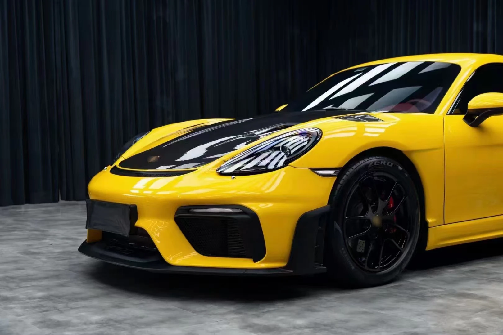 تجميل لـ 718 982 2016 - 2024 Cayman Boxster إلى GT4RS pp طقم الجسم الشريط الأمامي