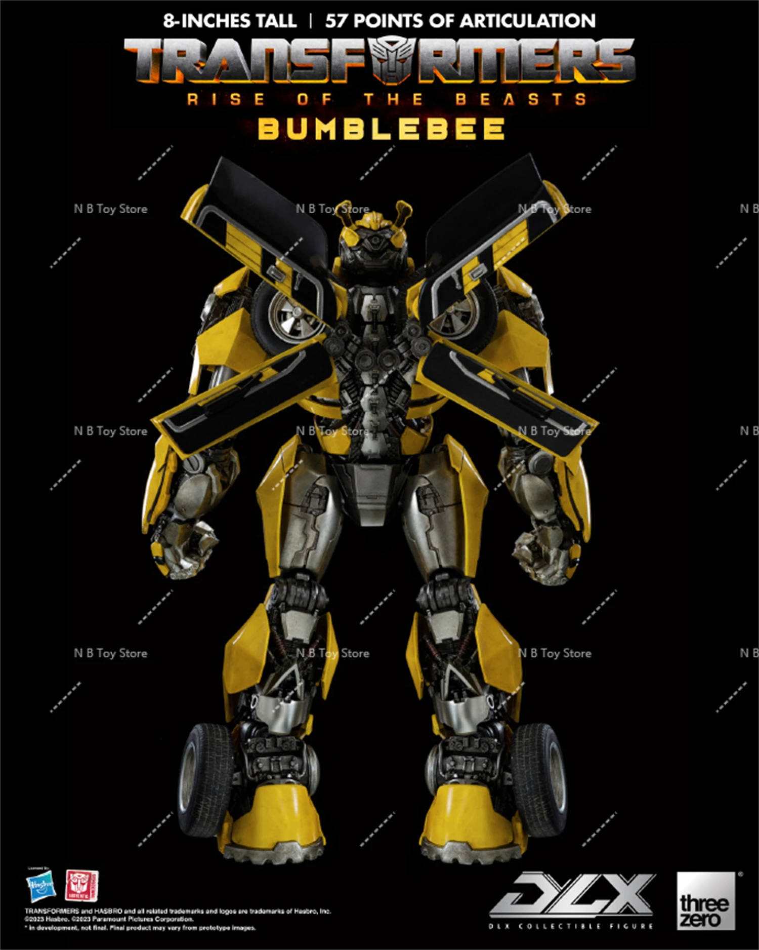 Original ThreeZero 3A G1 MDLX Transformation BEE DLX 57 Punkte der Artikulation Hochwertige Actionfigur mit Box