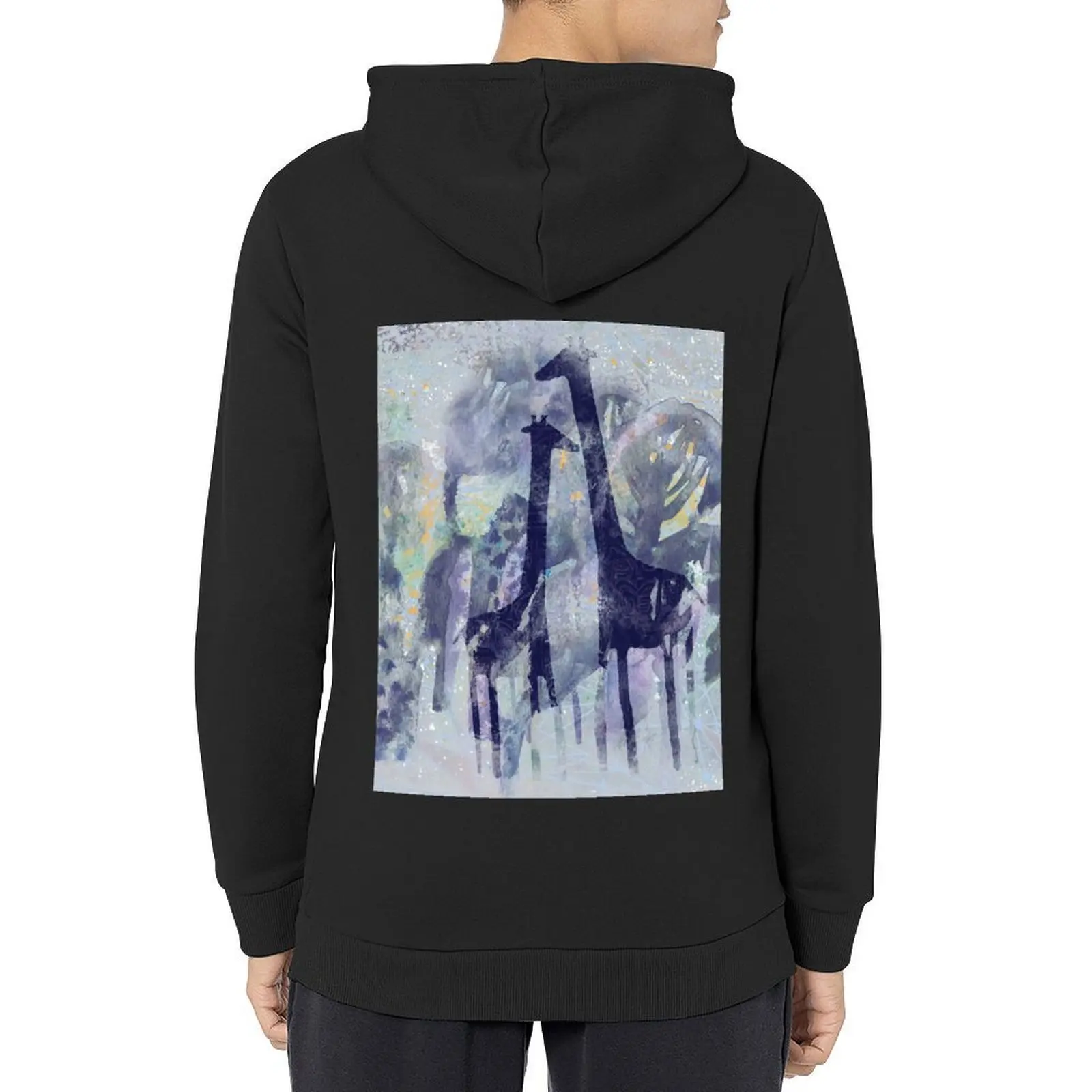 

giraffes and trees Hoodie men clothes male clothes men wear fashion men pullover hoodies
