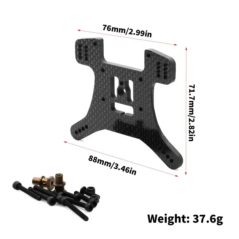 RC Car Lightweight Durable Graphite Front/Rear Shock Tower for Kyosho MP11 1/8 RC Buggy TO-247-MP11 Upgrade Part