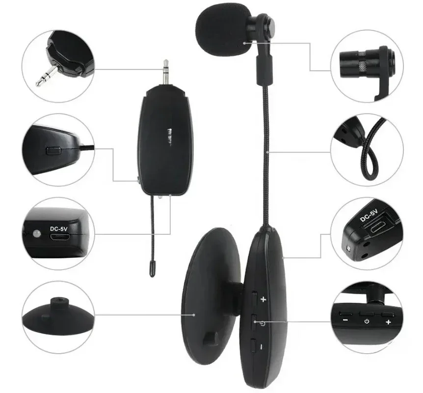 String Microphone 2.4G Violin Special UHF Wireless Musical Instrument Mai 6.3 with Lithium Battery KX622