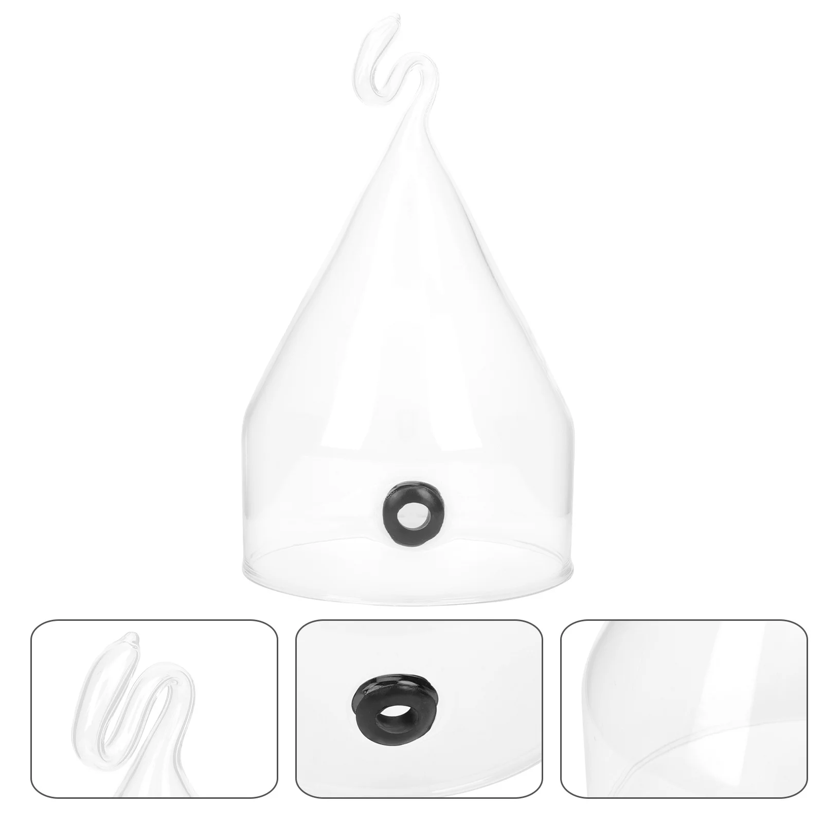 

1Pcs Glass Food Cover Heat Resistant Cold Resistant Protective Tent for Cake Dessert Snacks Bread Party Kitchen Food Cover