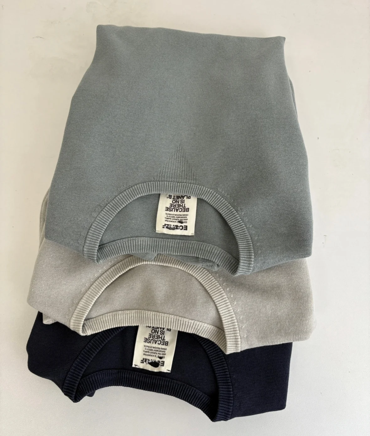 

Мужской повседневный трикотаж Ecoalf: 70% хлопок, 30% лен, однотонный, высокое качество, модный городской стиль, дышащий, комфортный