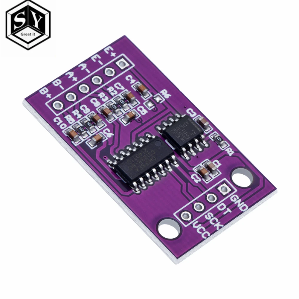 CS1238 24 bit ADC module Onboard TL431 external reference chip dual channel weighing sensing