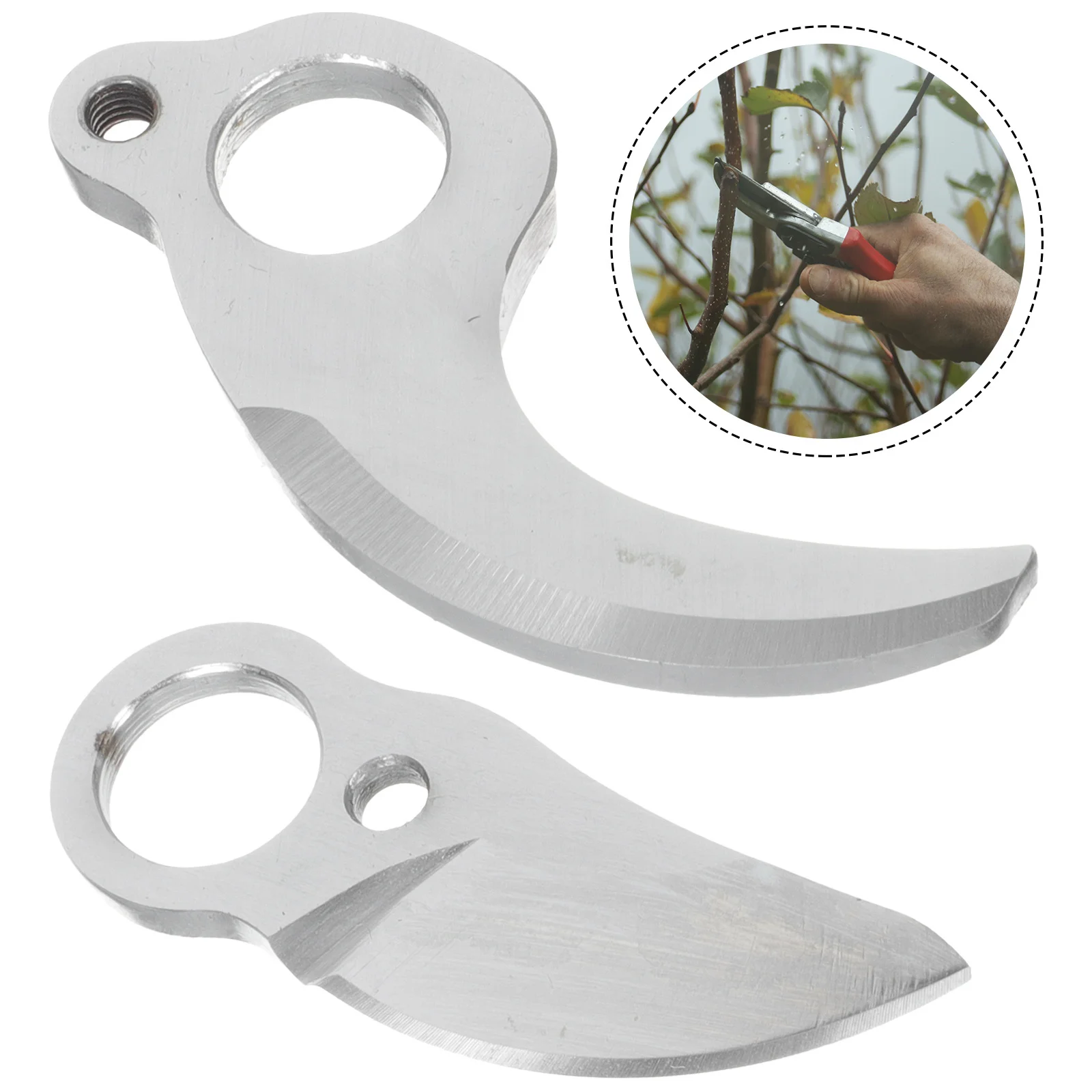 2Pcs Electric Pruning Shear Cutter Carbon Steel Replacement Blades Gardening Pruner Cutters Durable Wear Resistant Parts