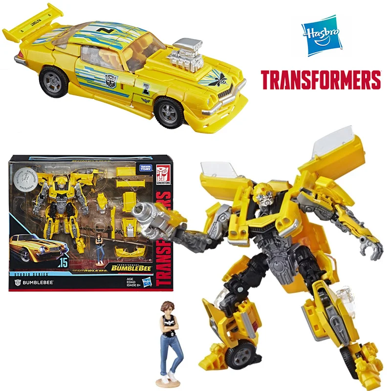 

Hasbro Transformers Stuido Series SS15 Bumblebee & Charlie 12 см, оригинальная фигурка класса Deluxe, модель игрушки, подарочная коллекция