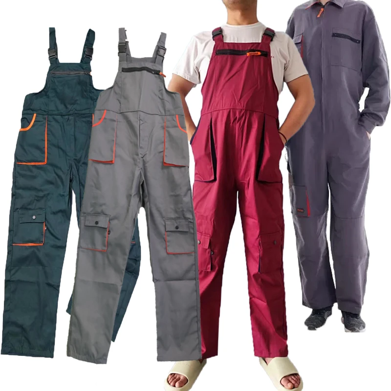 

Work Overall Uniform Men Women Working Coveralls Welding Suits Car Repair Workshop Mechanic Plus Size Clothes Dungaree carpentry