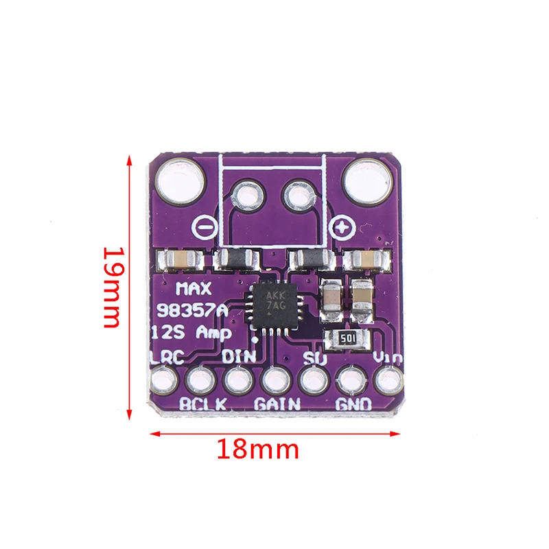 Classe D Amplificador Breakout Interface Módulo Board, Raspberry Pi Esp32, I2S, 3W, Max98357