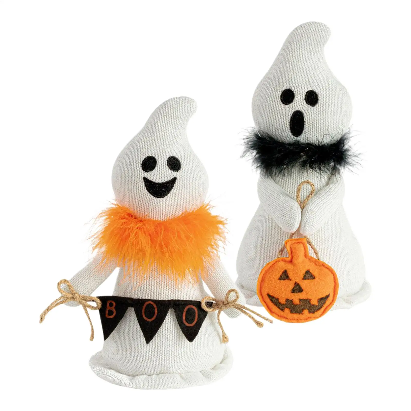 

Halloween Ghost Figurines Ghost Decor Soft Doll With Scarf Soft Collectible Dolls Home Decor Photo Props Halloween Decorations