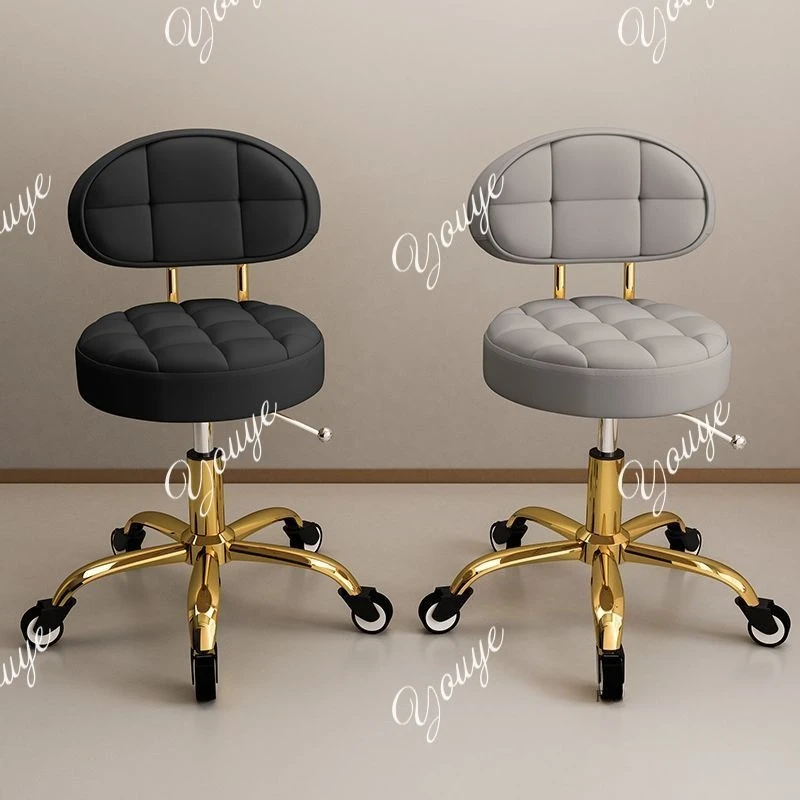 الشمال رفع قطب صالون تجميل البراز الخفيفة الفاخرة بكرة كراسي الحلاق لصالون الأثاث كراسي صالون تصفيف الشعر الإبداعية #3