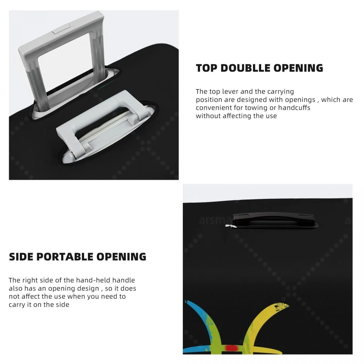 كابيل الأمازيغ العلم غطاء الأمتعة حقيبة حامي رشاقته مرونة الغبار مغطاة المضادة للخدش واقية 18-32 بوصة