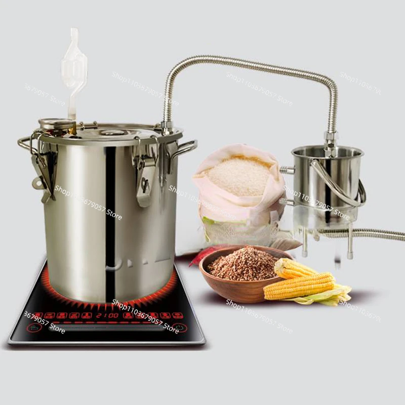 Popular small household essential oil pure dew extraction machine distillation production refining wine brewing steamed wine equ