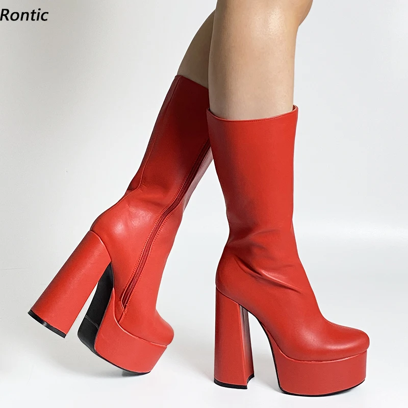 rontic-nuovo-arrivo-donna-inverno-stivali-a-meta-polpaccio-piattaforma-tacchi-grossi-punta-rotonda-piuttosto-rosa-bianco-rosso-scarpe-da-festa-taglia-usa-5-15
