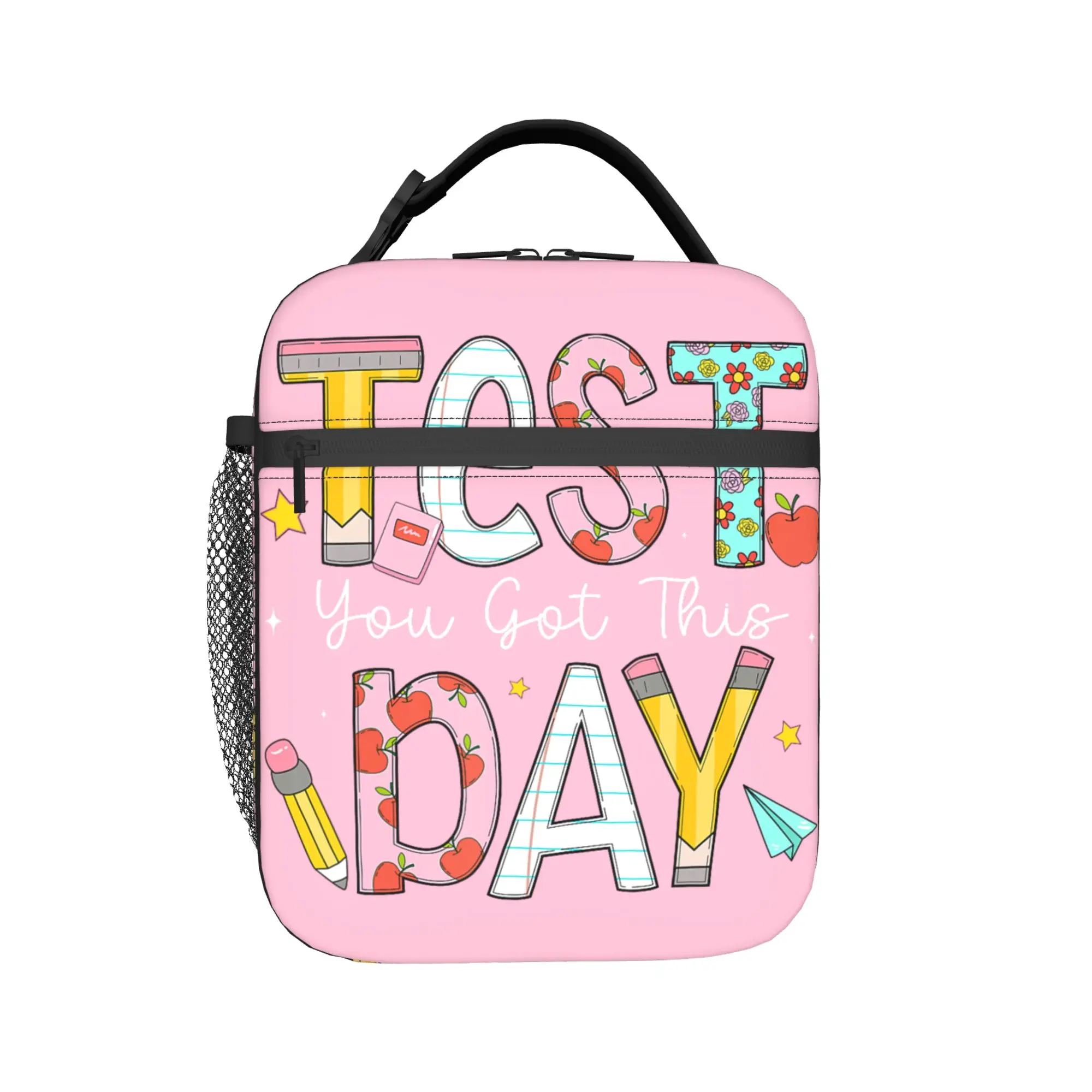 Test Day You Got This for Teacher State Testing Lunch Bag  Kawaii Lunch Box For Child Insulated Cooler Bag Thermal Tote Handbags