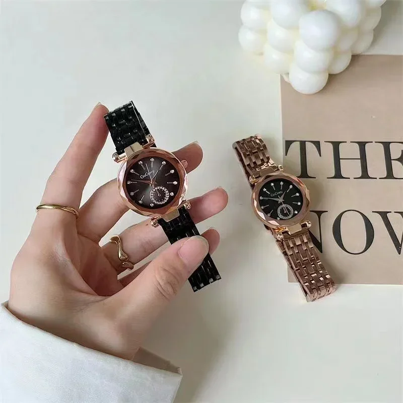 Relojes De cuarzo De acero para Mujer, pulsera De marca De Lujo a la moda, regalo, envío directo, novedad De 2024