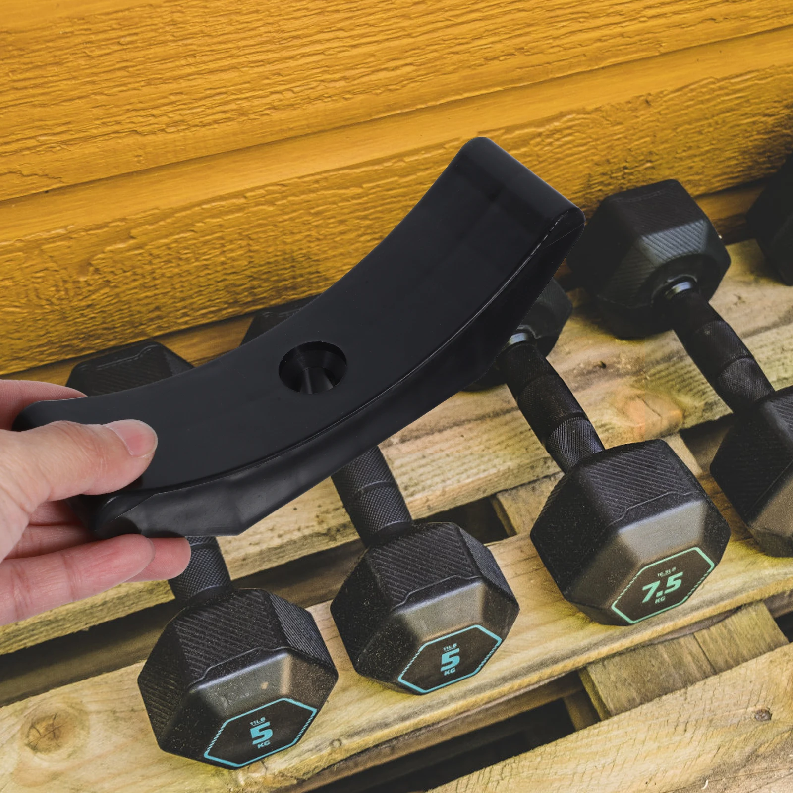 

6pcs Dumbbell Rack Stand Household Home Gym Storage Shelf For Dumbbells Weight Rack Sturdy Pp Material Lightweight Portable