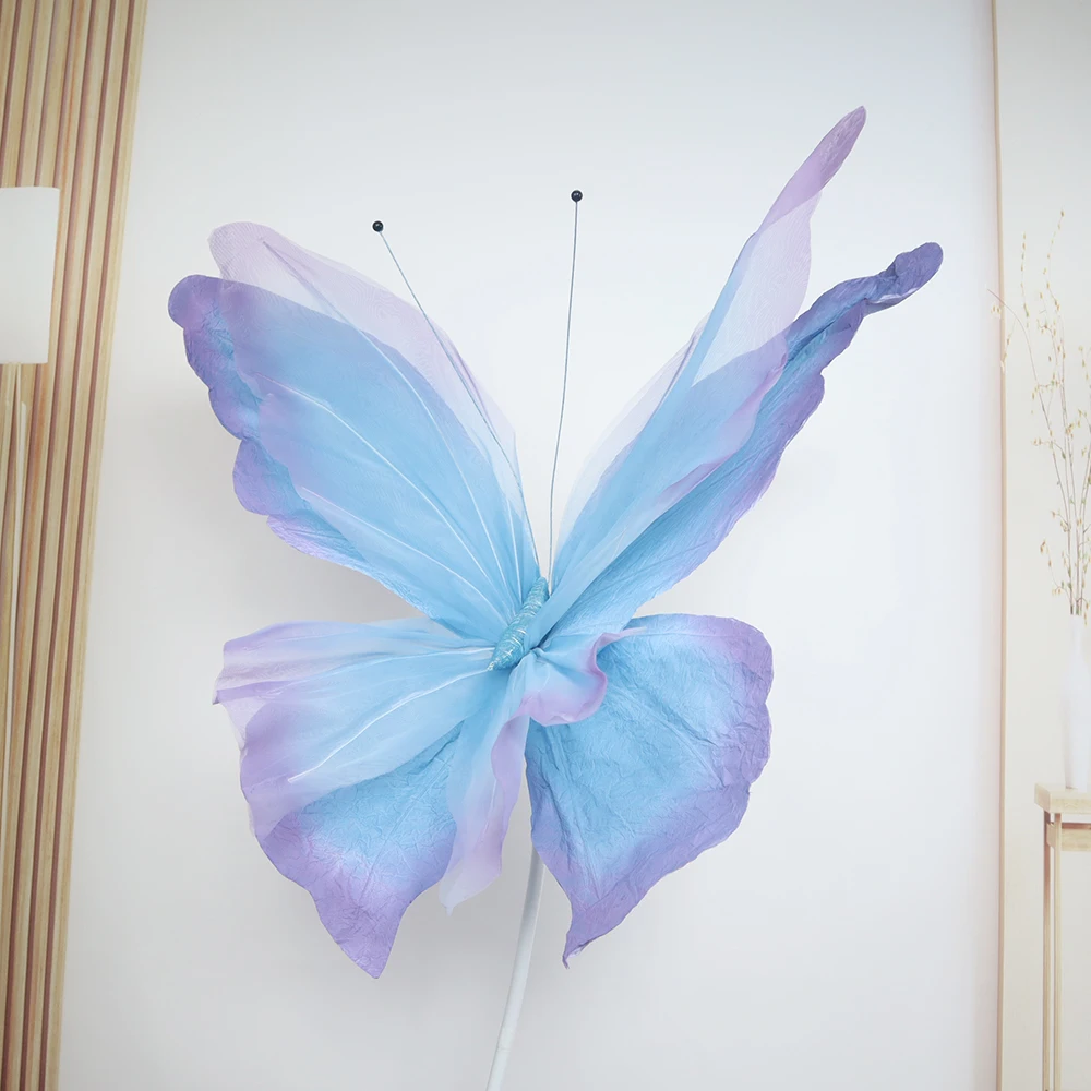 Artificial Large Paper Butterfly for Wedding Party, Stage Background Decoration, Shopping Mall Window Display, Shooting Props