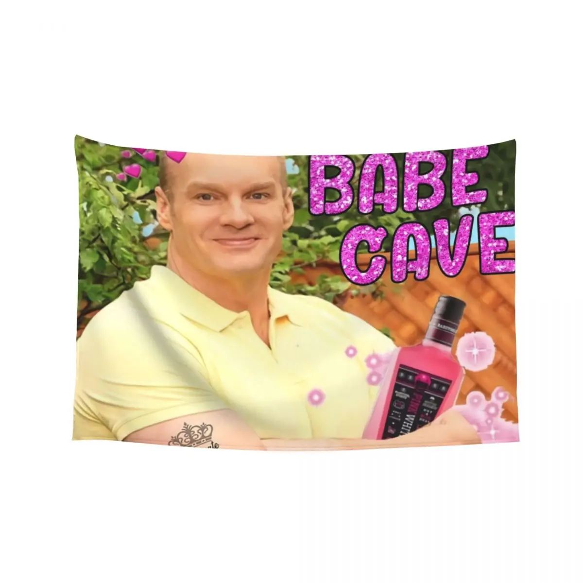 

Bob Duncan Wow Party Ready Bob Is Babe Cave Tapestry Wall Deco Decoration Aesthetic Room Decor Aesthetic Tapestry