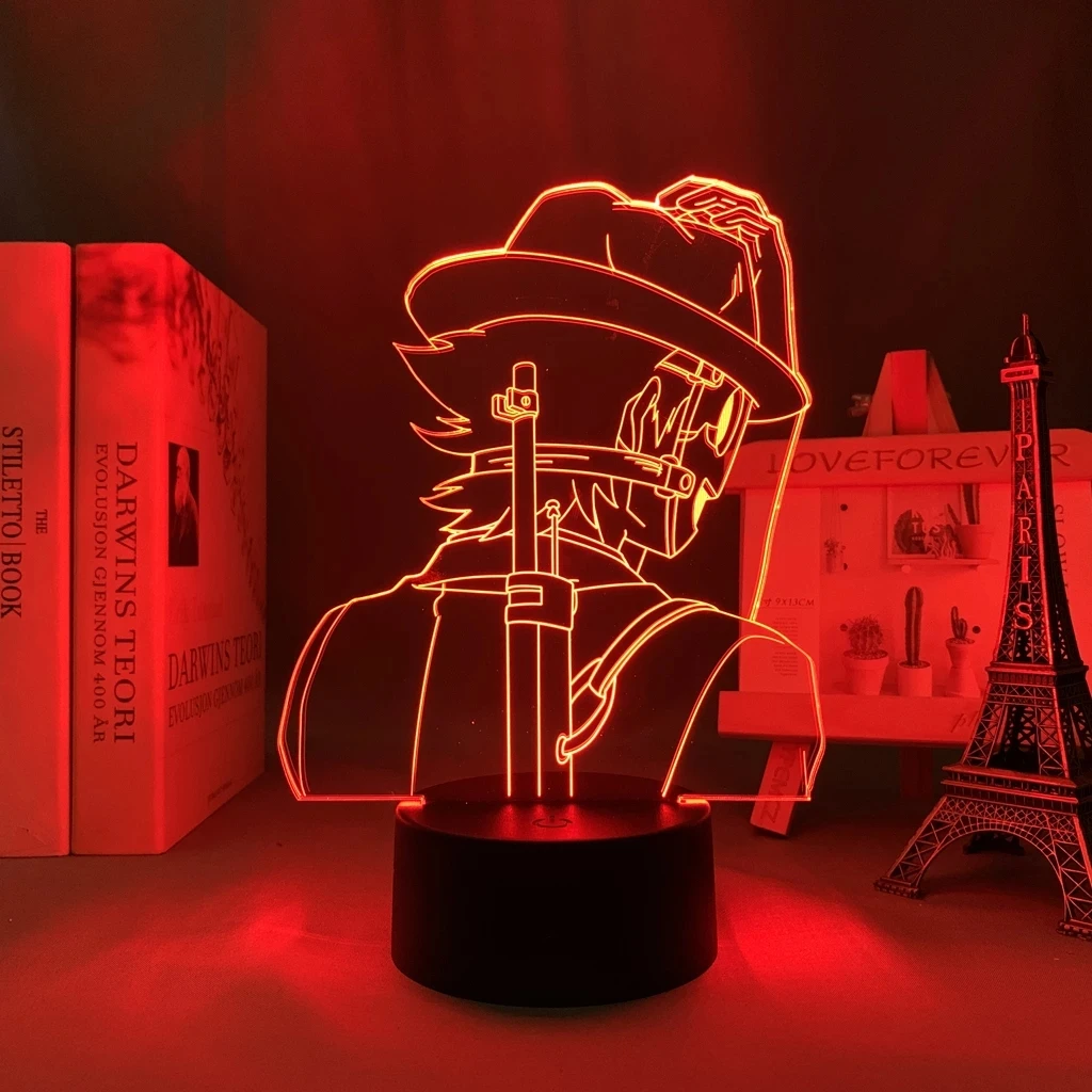 Lâmpada de mesa anime high rise invasão sniper máscara para decoração do quarto luz da noite led presente aniversário quarto decoração manga 3d luz